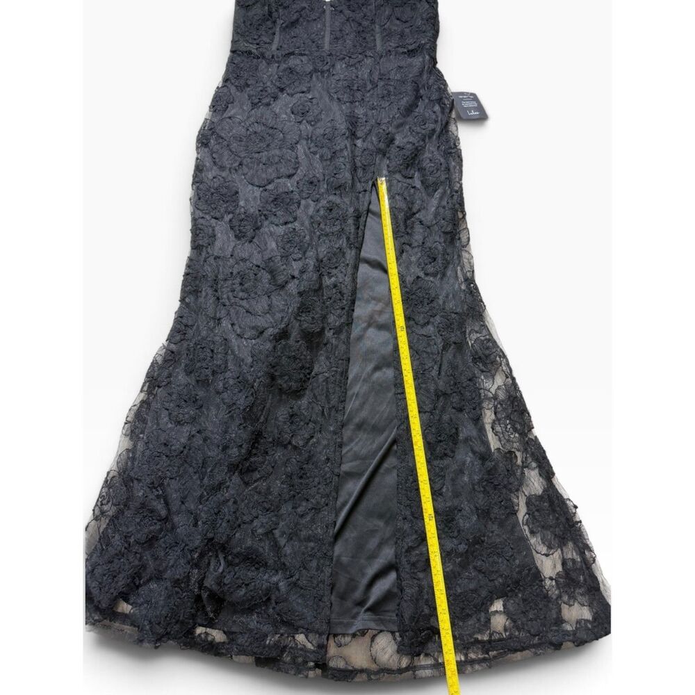 Lulus Black Lace Floral Sleeveless Maxi Dress XXL - Picture 12 of 12